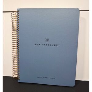 Crossway ESV New Testament Spiral Bible-Bound Journaling Blue Ruled Margins